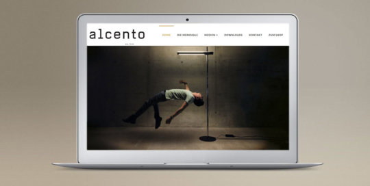 macbook Referenz Webseite Alcento